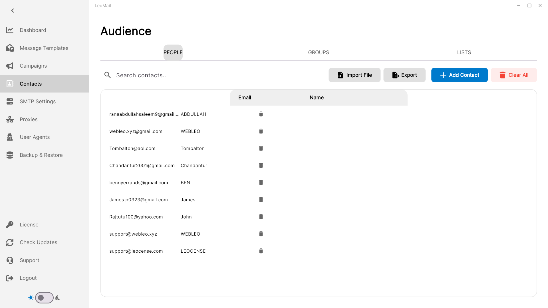 Step 1: Upload Your Contacts