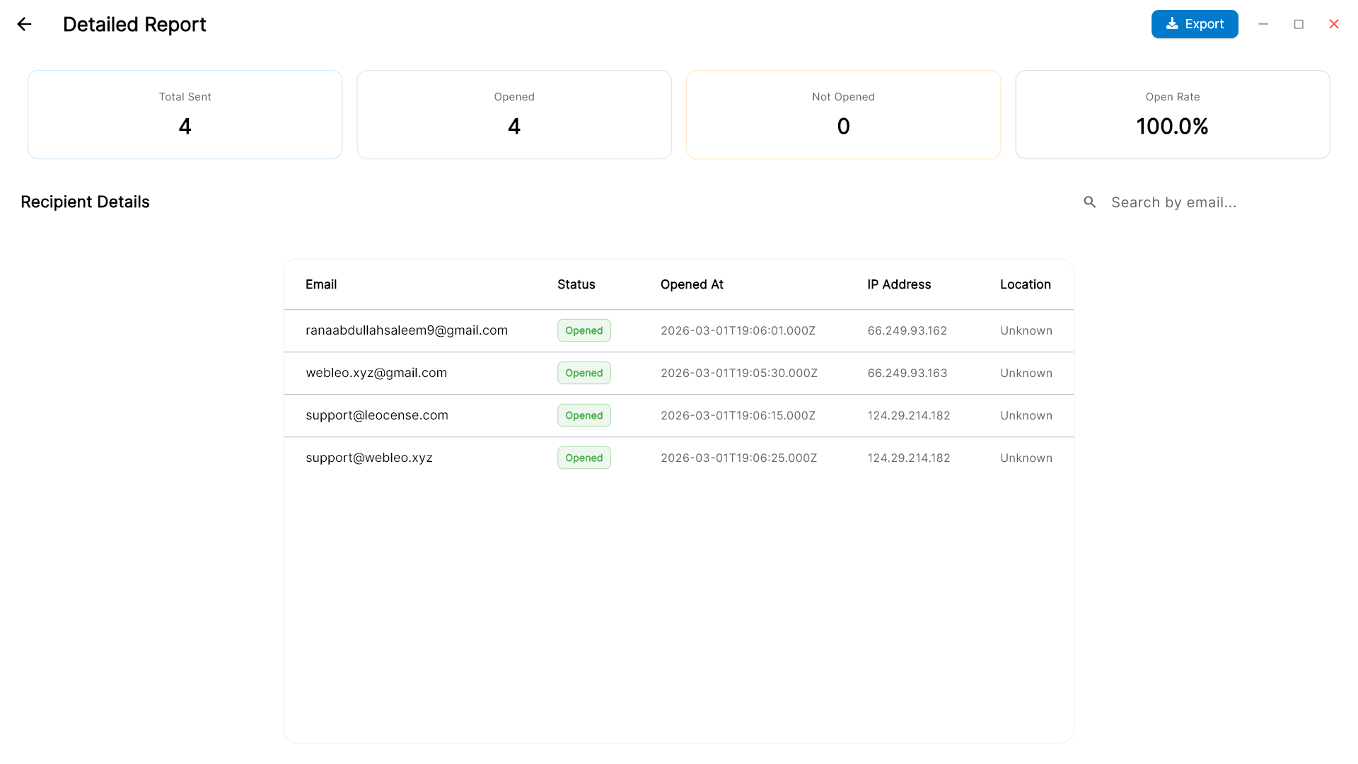 Step 5: Monitor Tracking Stats